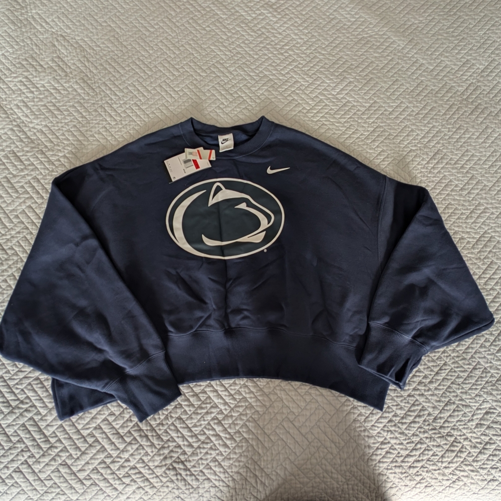 NWT Nike Penn State Women's Oversized Phoenix Arch Sweatshirt L (0232)